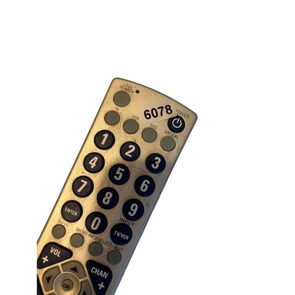 Philips Universal Remote Control For TV/DVD/SAT/Cable 6078-mising back - Picture 5 of 5